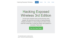 Desktop Screenshot of hackingexposedwireless.com