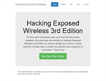 Tablet Screenshot of hackingexposedwireless.com